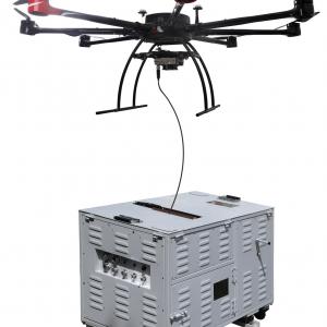 DF001 multi rotor tethered emergency unmanned aerial vehicle