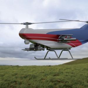Oil powered tandem twin propeller helicopter
