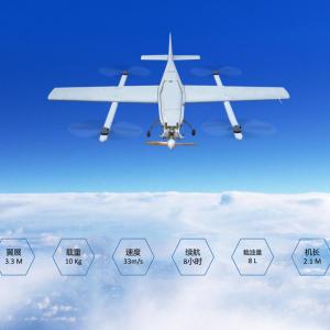 Oil powered vertical takeoff and landing composite wing unmanned aerial vehicle platform