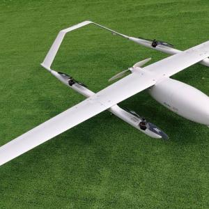 Vertical takeoff and landing fixed wing unmanned aerial vehicle